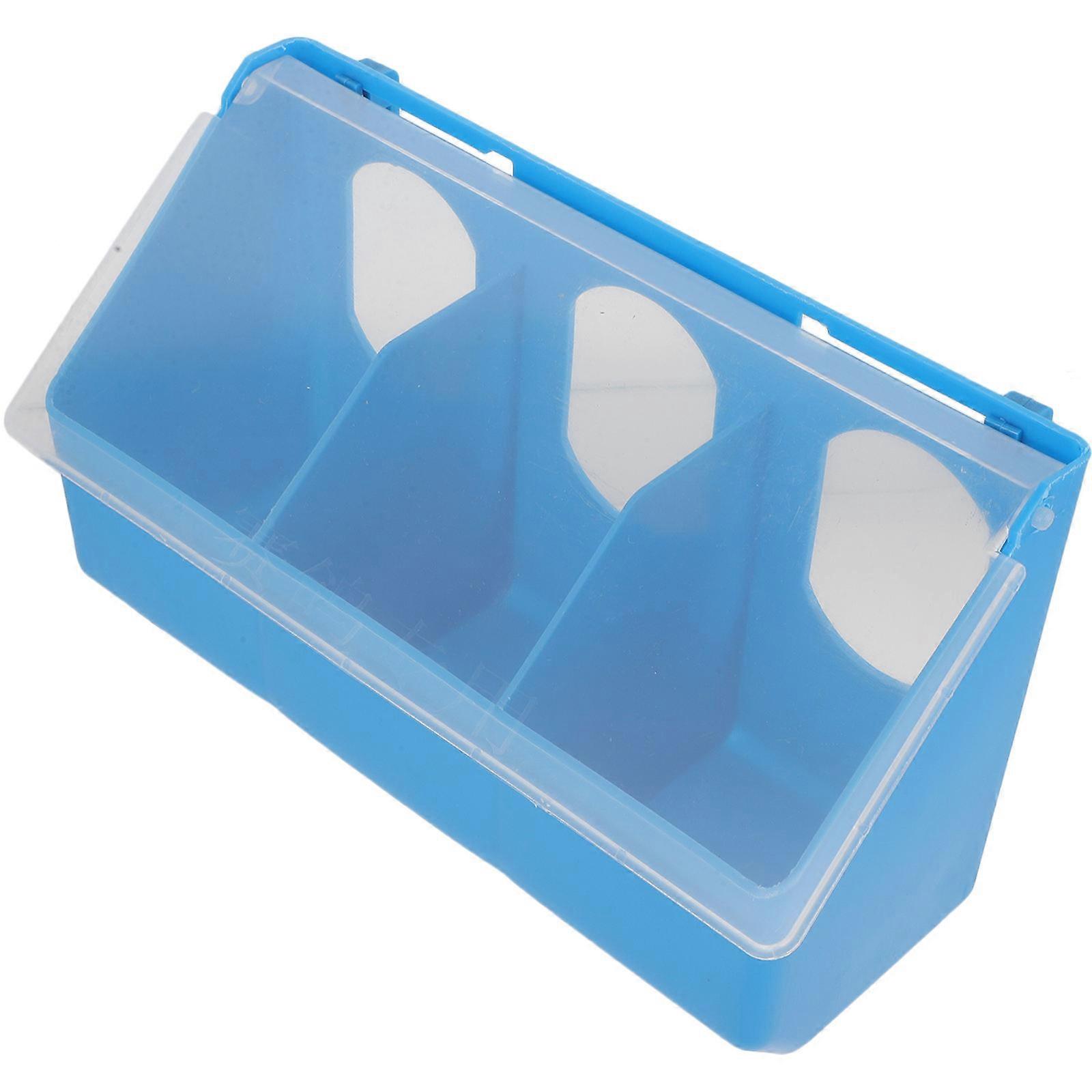 Bird Cage Hanging Feeder 4Pcs Wear-Resistant Pigeon Food Storage Box 25.00X14.00X9.00CM Suitable For Bird Feeding