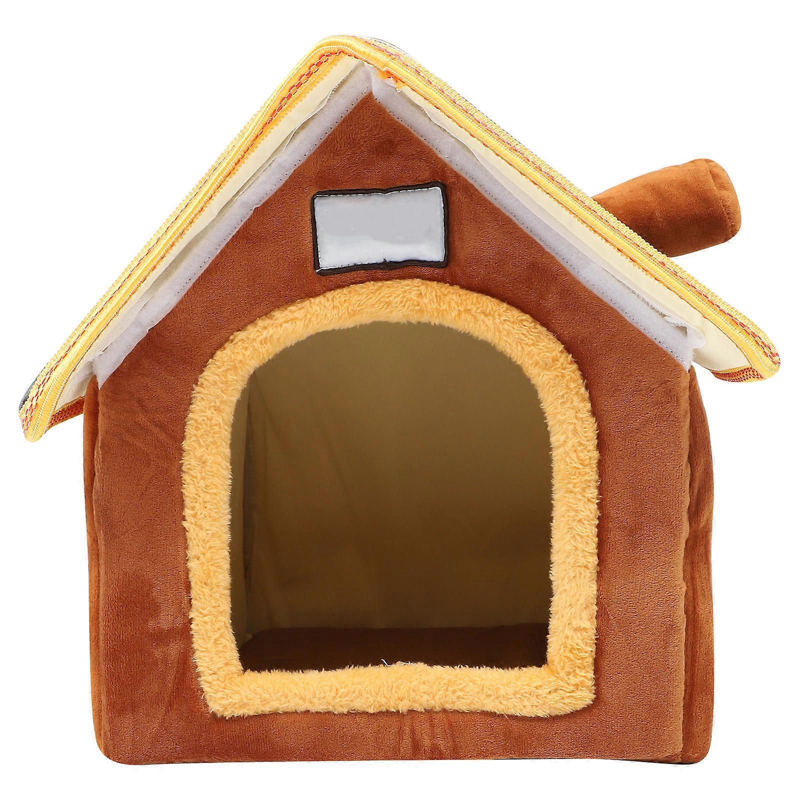 House Shape Cat Sleeping Bed For Small Pets Indoor Use Warm Bed 1Pack