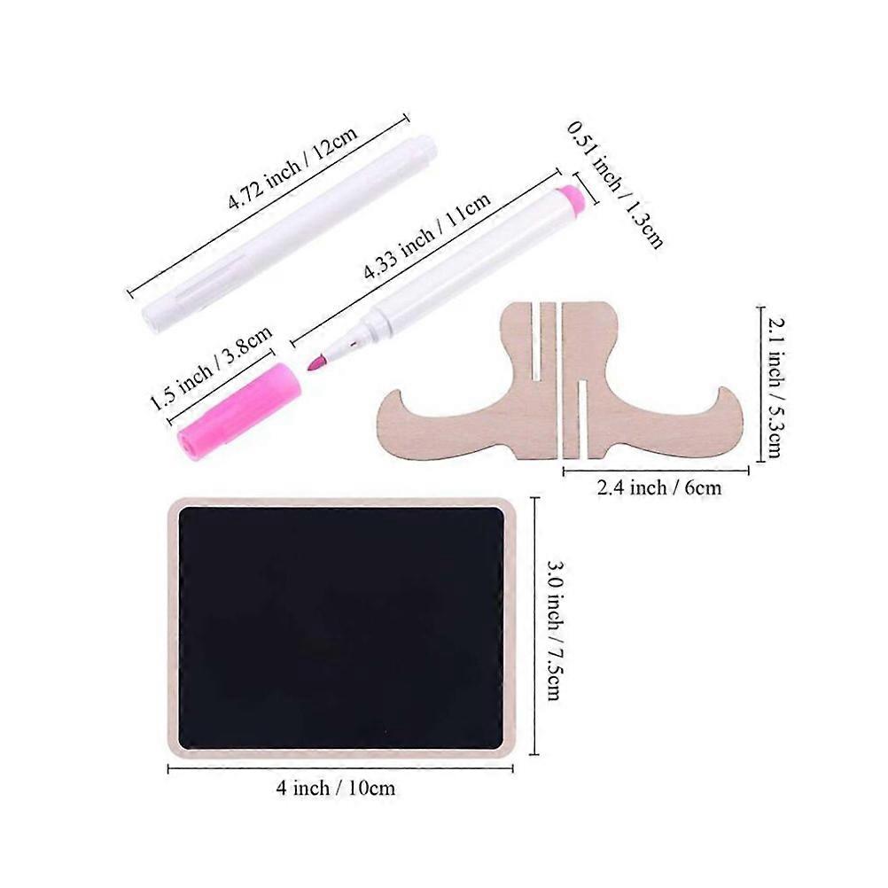 Wood Chalkboard Mini Blackboard Signs for Decor Use 2Pcs Set