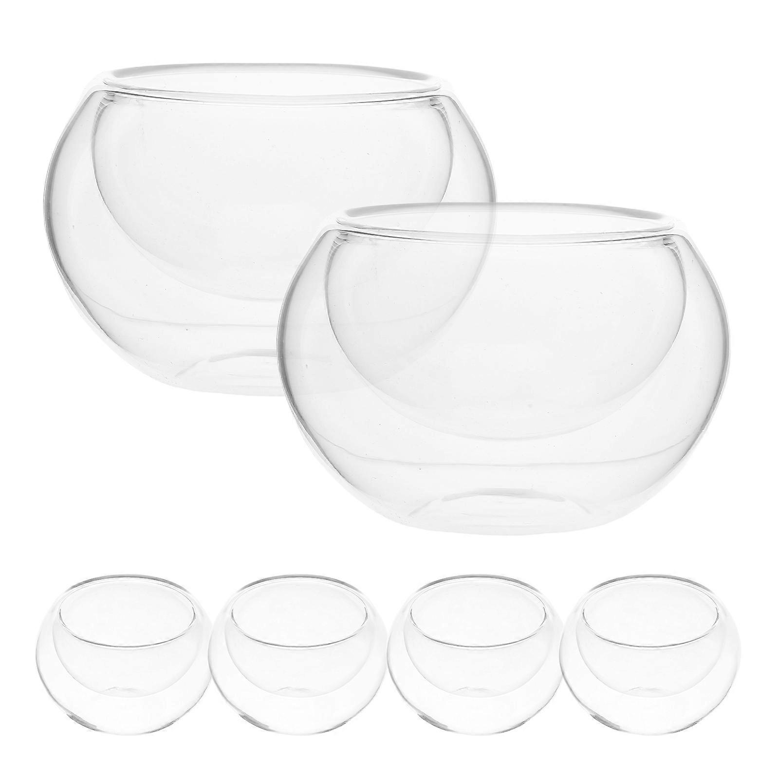 Double Wall Glass Insulated Teacups for Making Tea 12Pcs Drinking Set