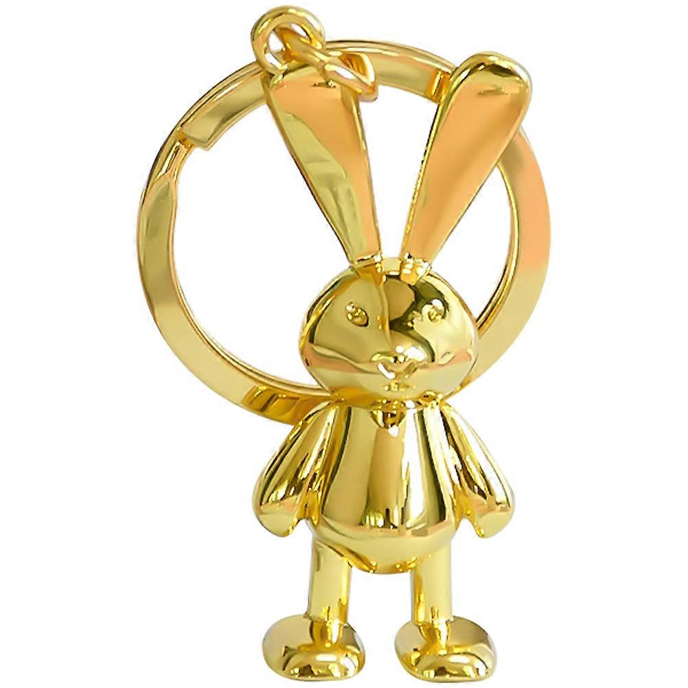 Rabbit Keychain Golden Bunny Pendant for Decoration Use 5Pcs Pack