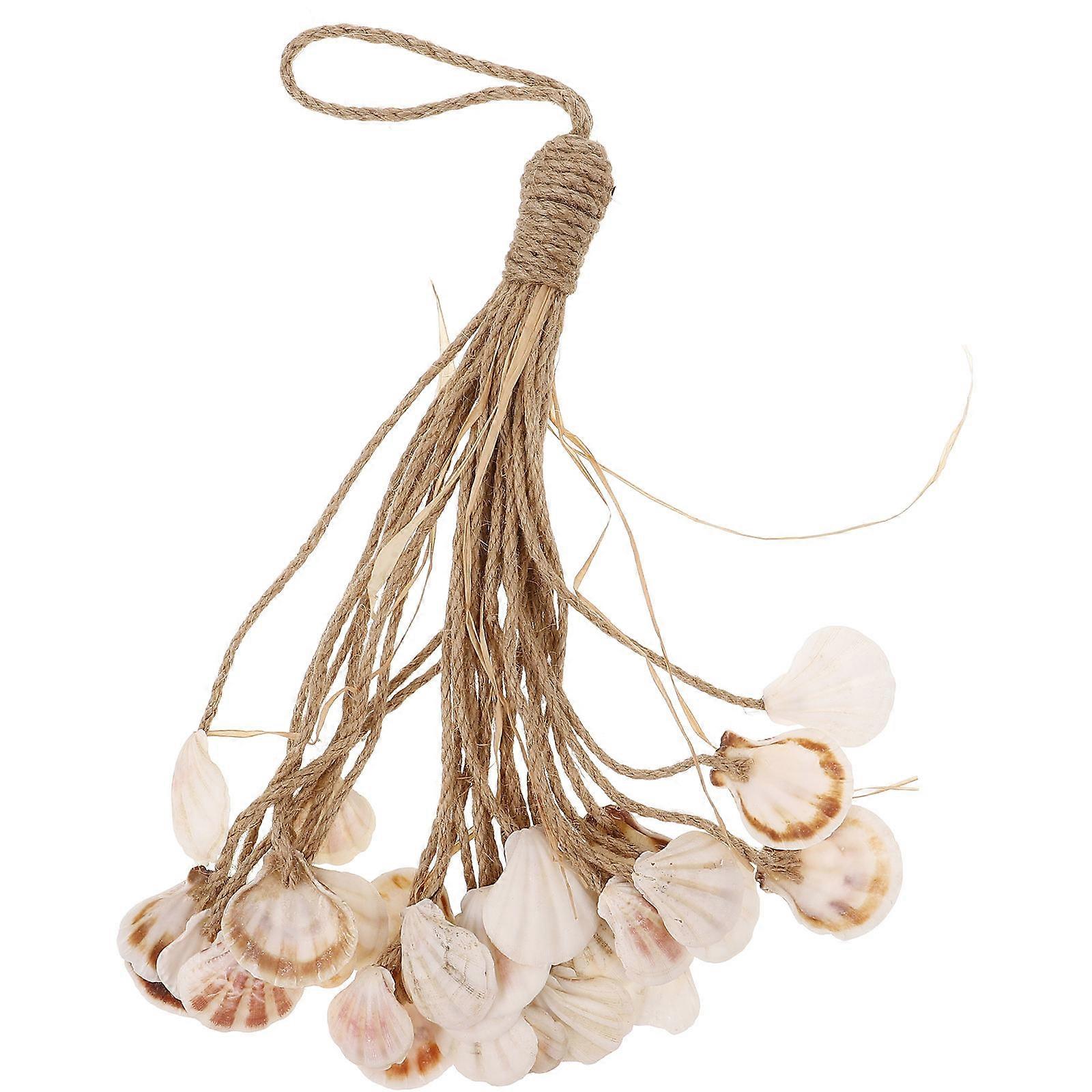 Unique Shell Hanging Decoration Mediterranean Style Rope Hanging 2Pcs