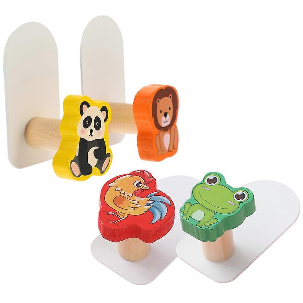 Wall Sticky Hooks Cartoon Adhesive Hooks for Clothes 16Pcs Multi