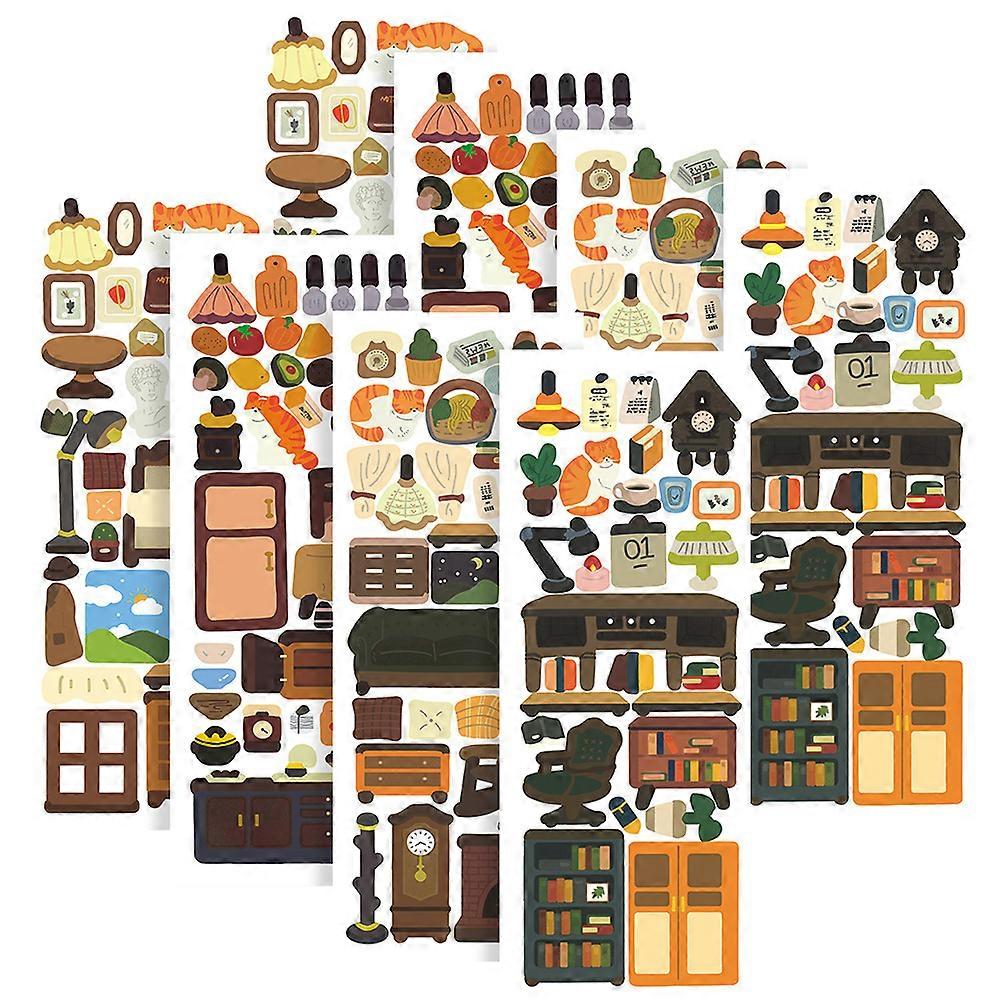 DIY Scrapbooking Stickers For Craft Enthusiasts Assorted Color Decorative 24Pcs