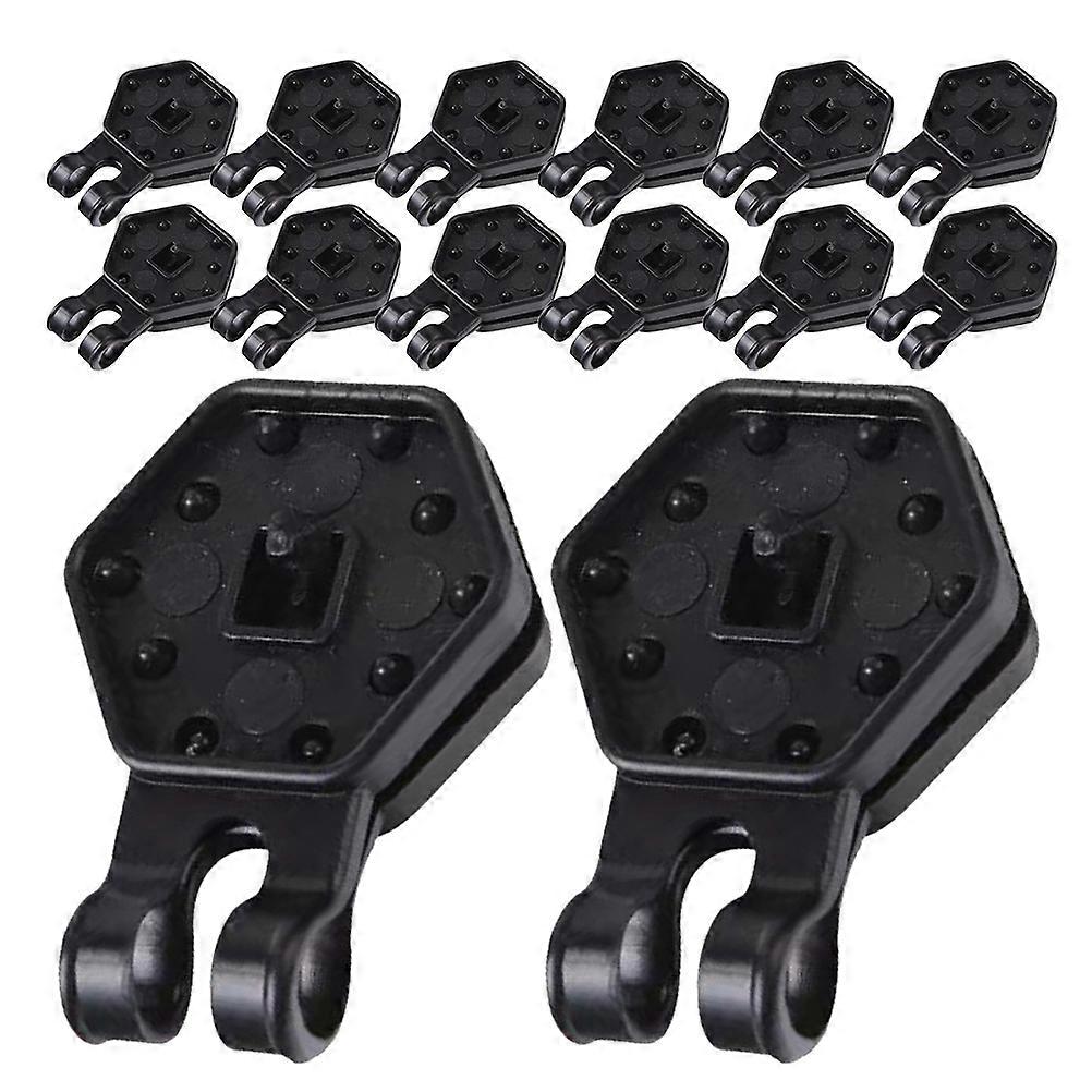 Garden Netting Clip Fixing Greenhouse Comfort Reusable Black ABS Material 50Pcs