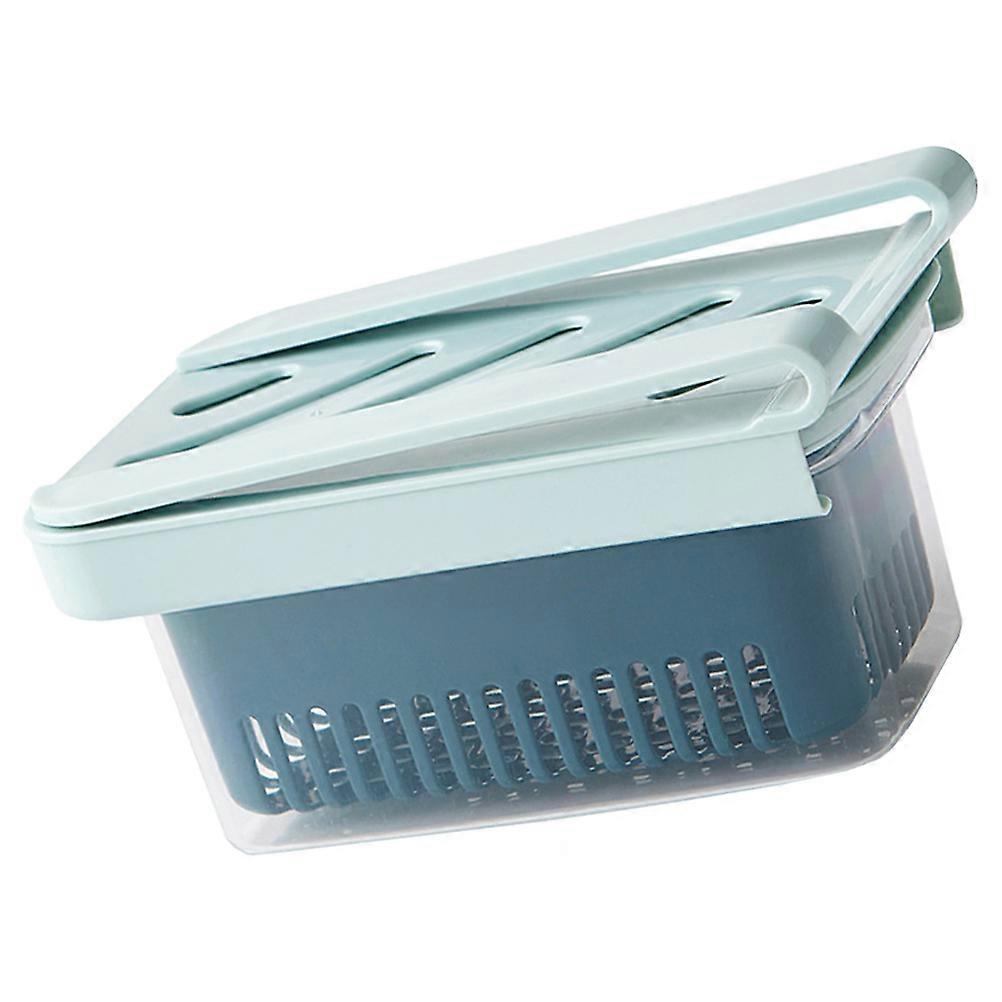 Produce Saver Box for Food Storage with Lid 3Pcs Sky-Blue