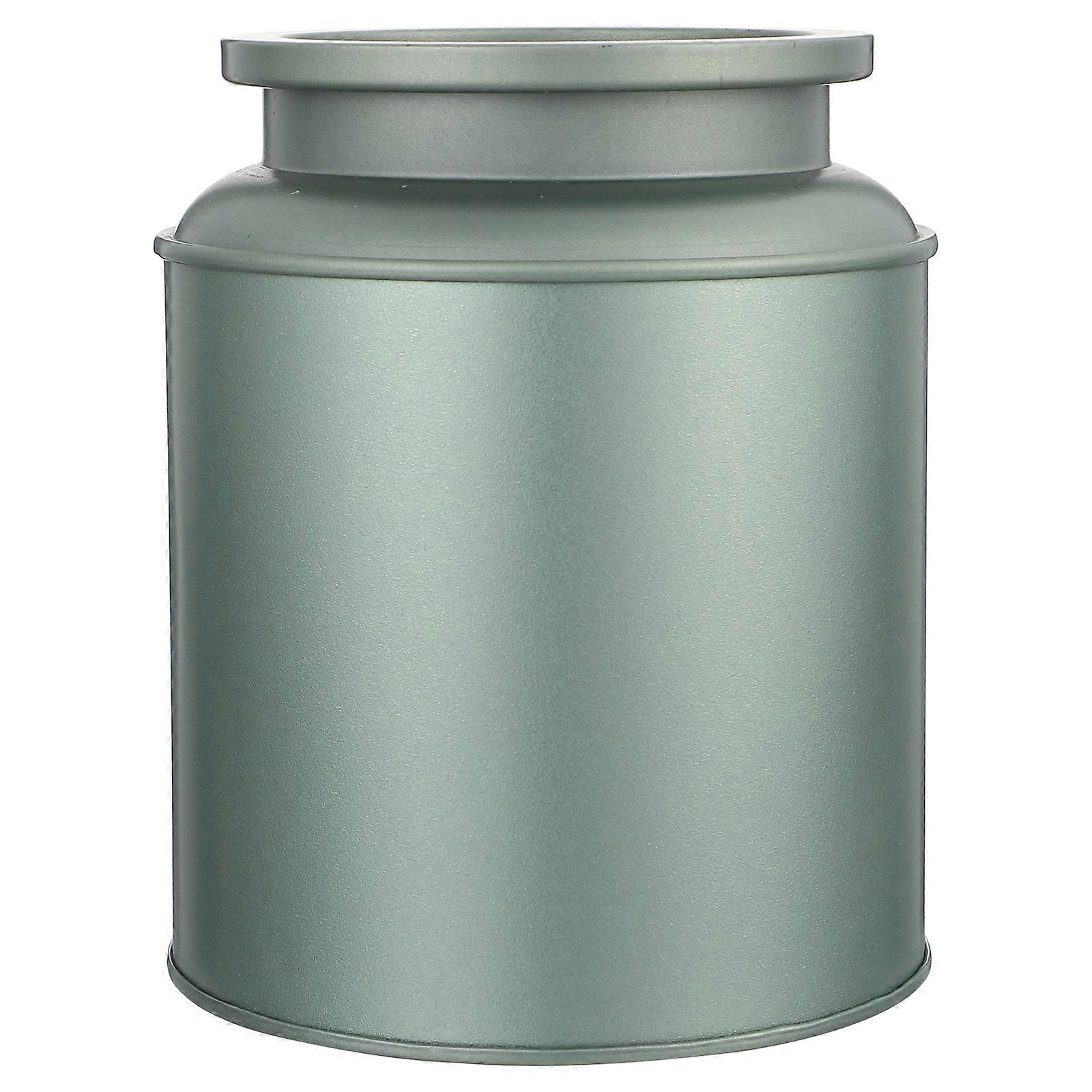 Tea Storage Jar Sealed Tinplate Holder for Moisture Proof Storage