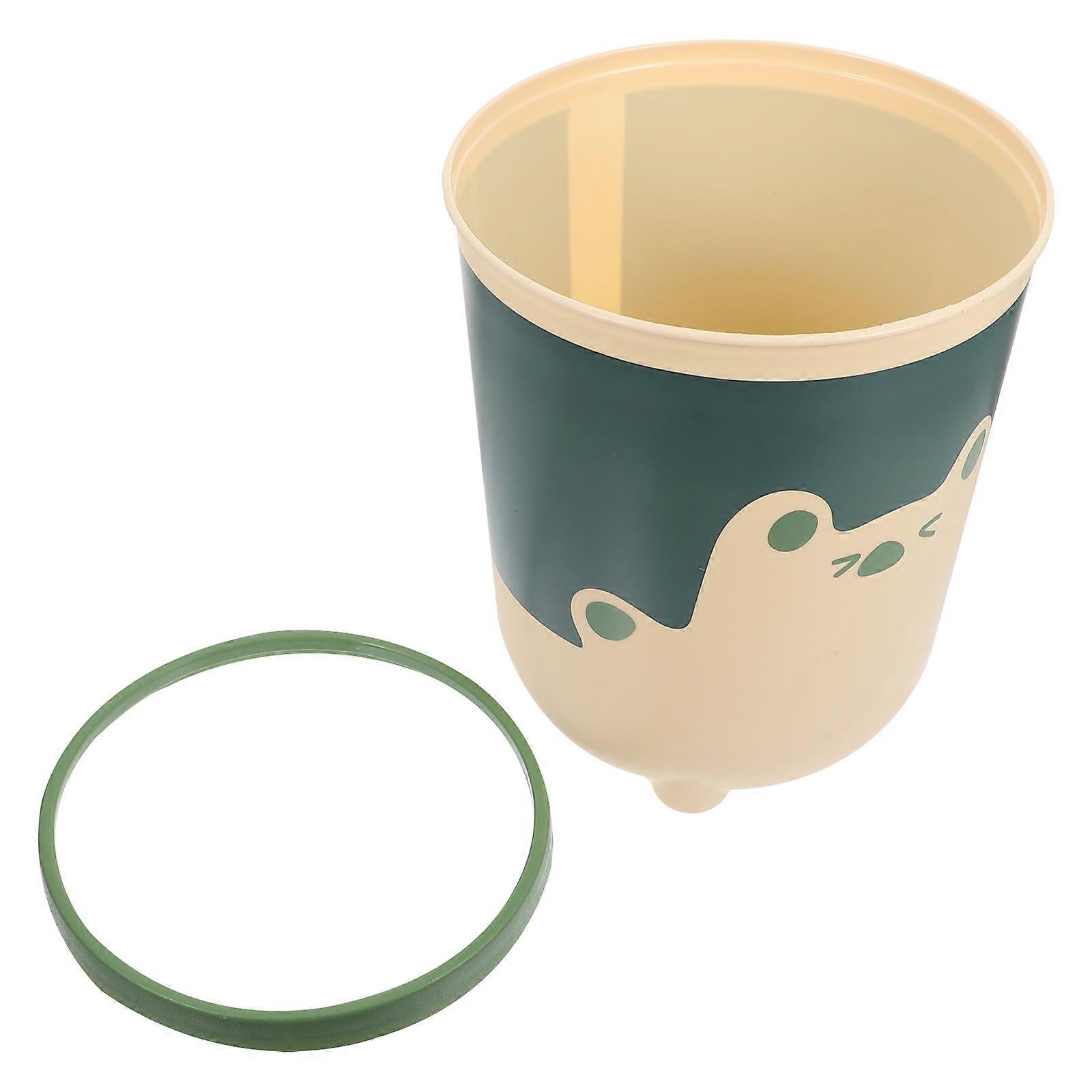 Household Trash Can Plastic Wastebasket for Storage Use 2Pcs