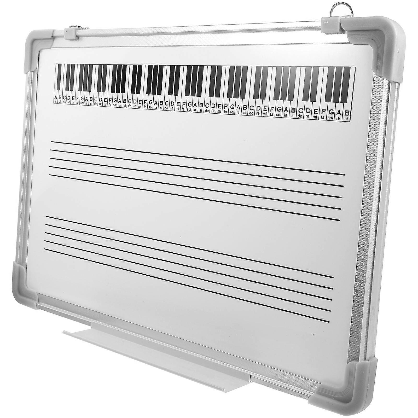 Teaching Board Music Staff Whiteboard for Learning 2Pcs