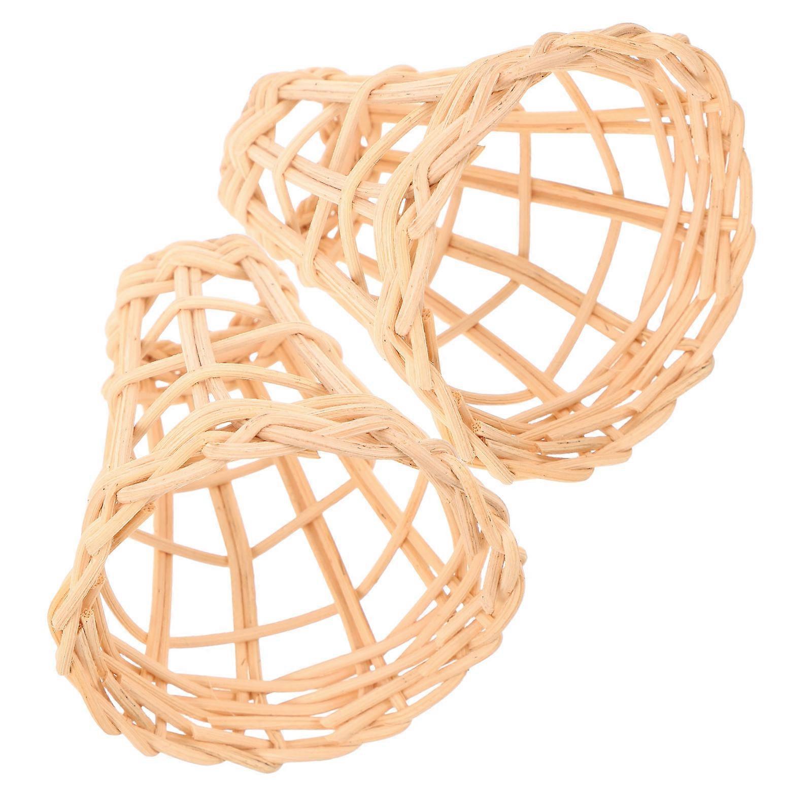 Decorative Rattan Mini Lampshade for Pendant Lights 6Pcs Set