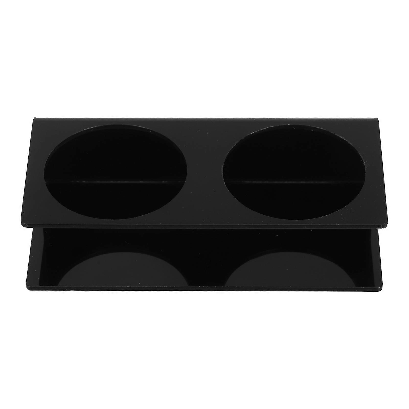 Acrylic Water Bottle Display Stand for Drink Holder with 5Pcs Double-Slots