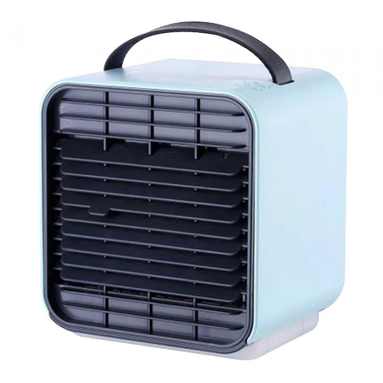 Portable Air Conditioner Quiet Personal Desk Fan for Bedroom Tabletop Indoor blue