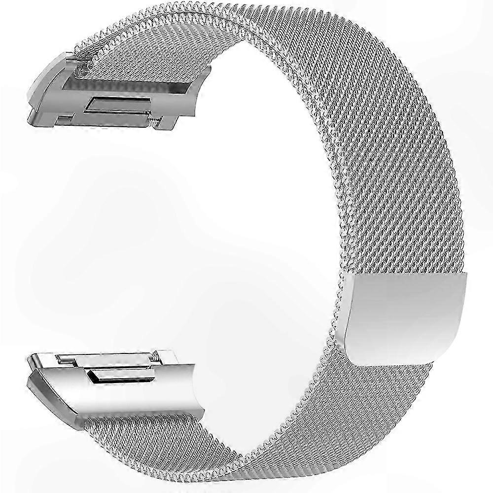 Metallic Mesh Loop Strap for Fitness Tracker with Ionic Compatibility