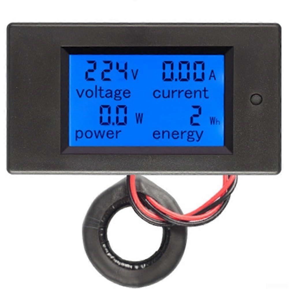 Digital Current Voltage Power Energy Ammeter 100A Capacity Large LCD Display For Easy Reading