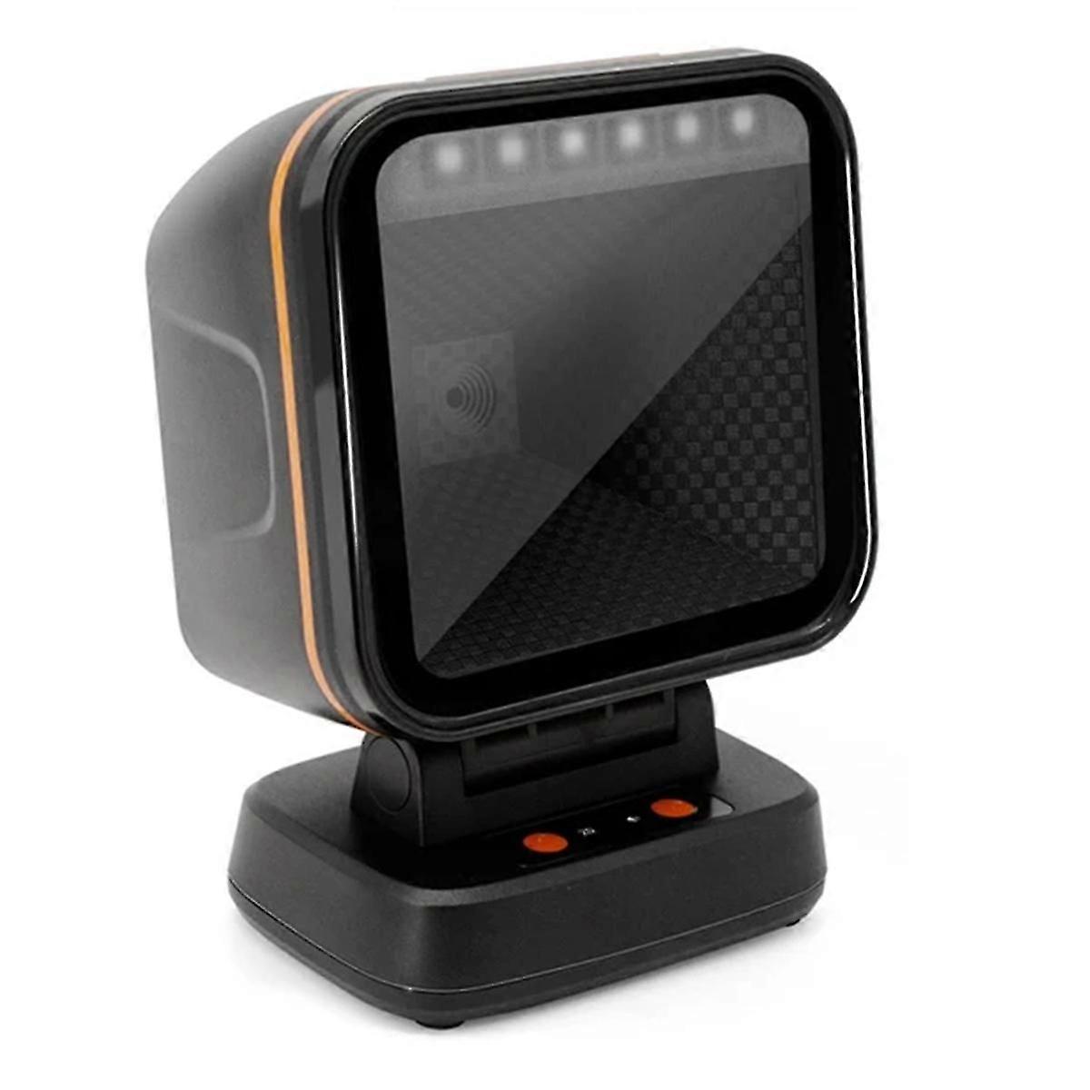 USB 2D Barcode Scanner Gobal Exposure Desktop Flat Hands-Free High-Performance Scanning Platform 1D