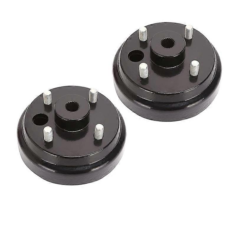 2Pcs Golf Cart Brake Drum Hub Assembly for 1982-Up 