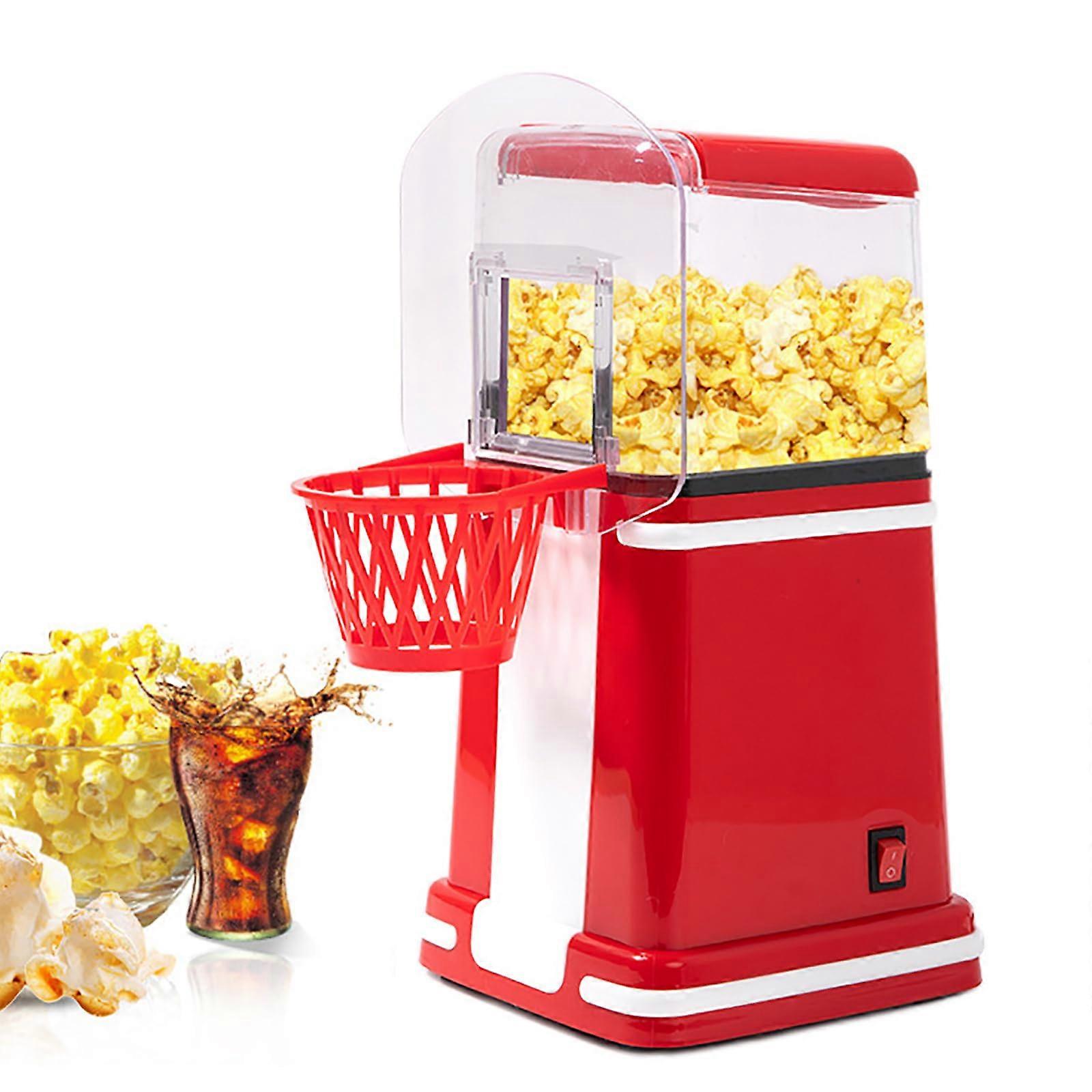 Hot Air Popcorn Machine, Small Electric Popcorn Popper with 100g Capacity, Nonstick Coating, High Popping Rate for Parties and Home Use