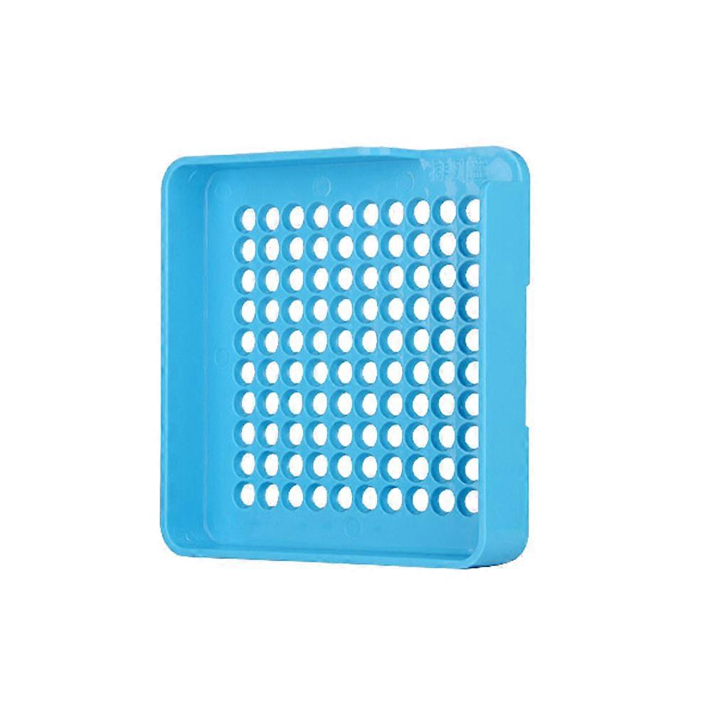 Empty Holder Plate for Size 0 Capsules 100 Holes Blue