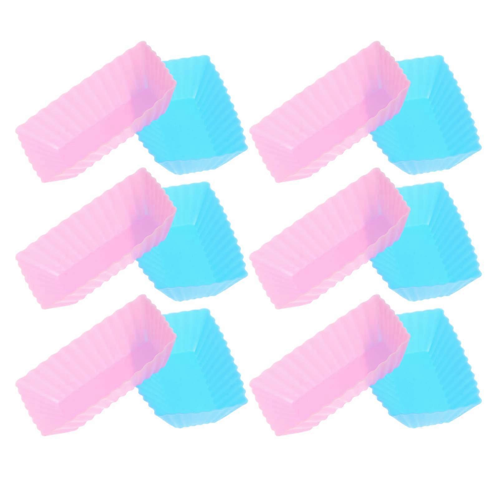 תבנית אפייה לקאפקייקס, תבנית סיליקון, תבנית מאפינס, 12 יחידות, 7.00X5.00X3.00 ס"מ, לחברים ולמשפחות