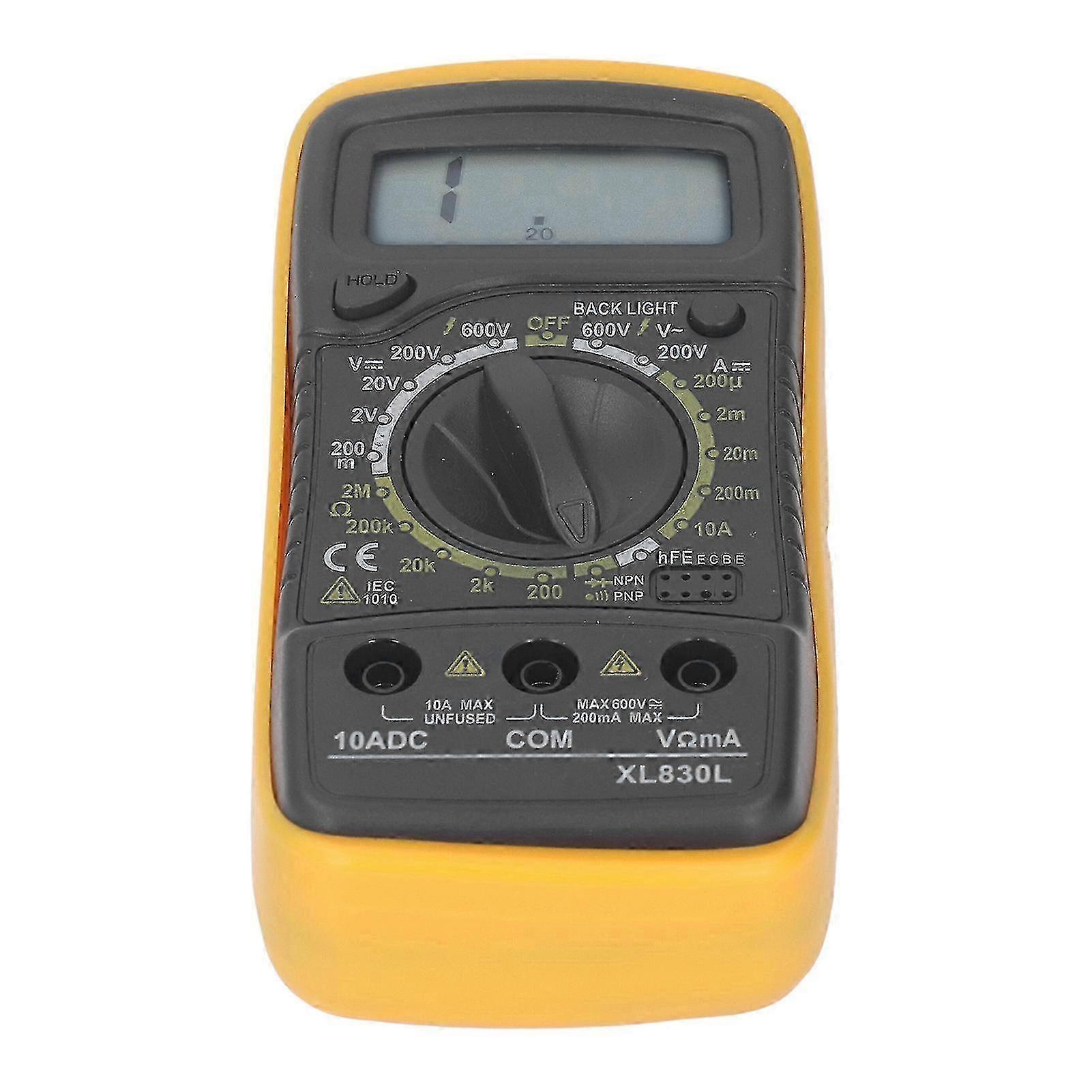 25-26 Fluke-Style Digital Multimeter - High Precision Current Voltage Resistance Measurement Tool