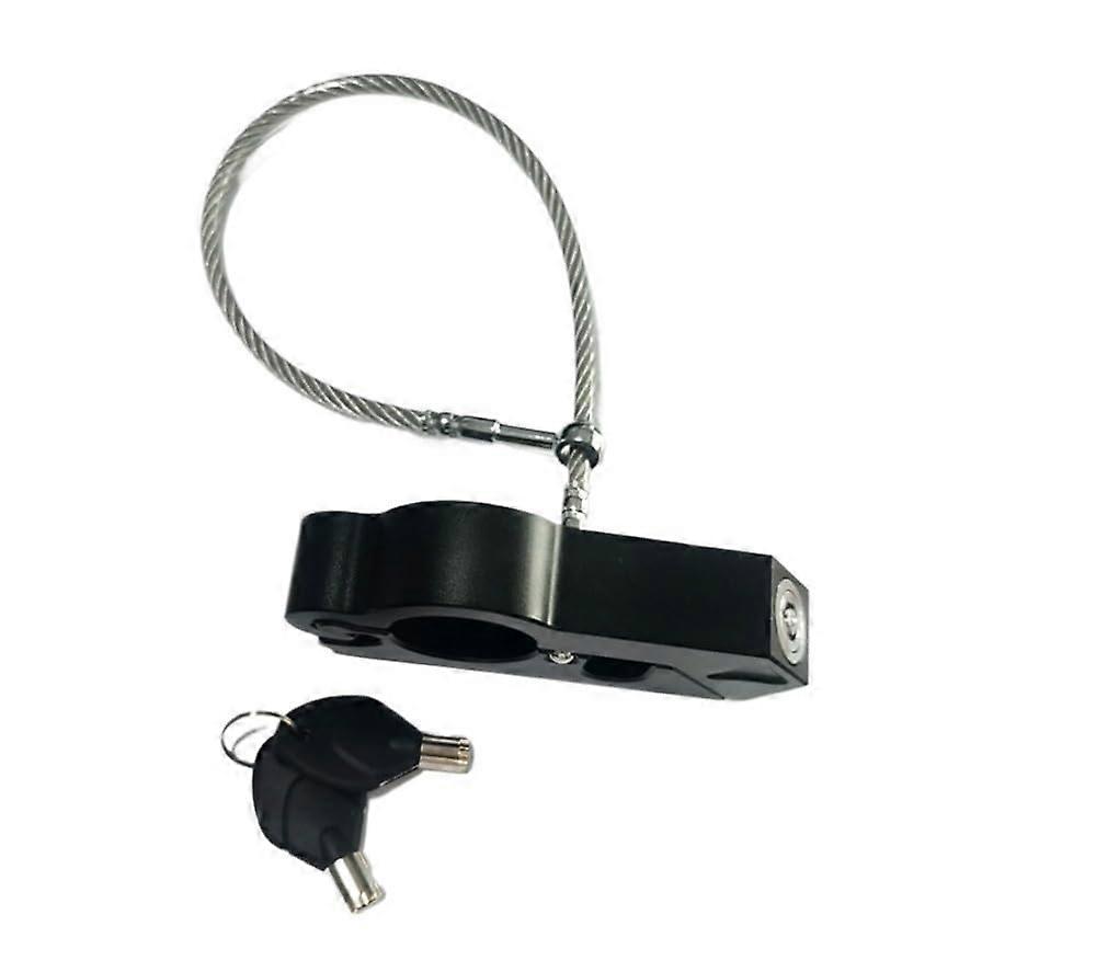 Disc Lock Handlebar Lock For ATV And Motorcycle Solid Steel Black Universal Fit