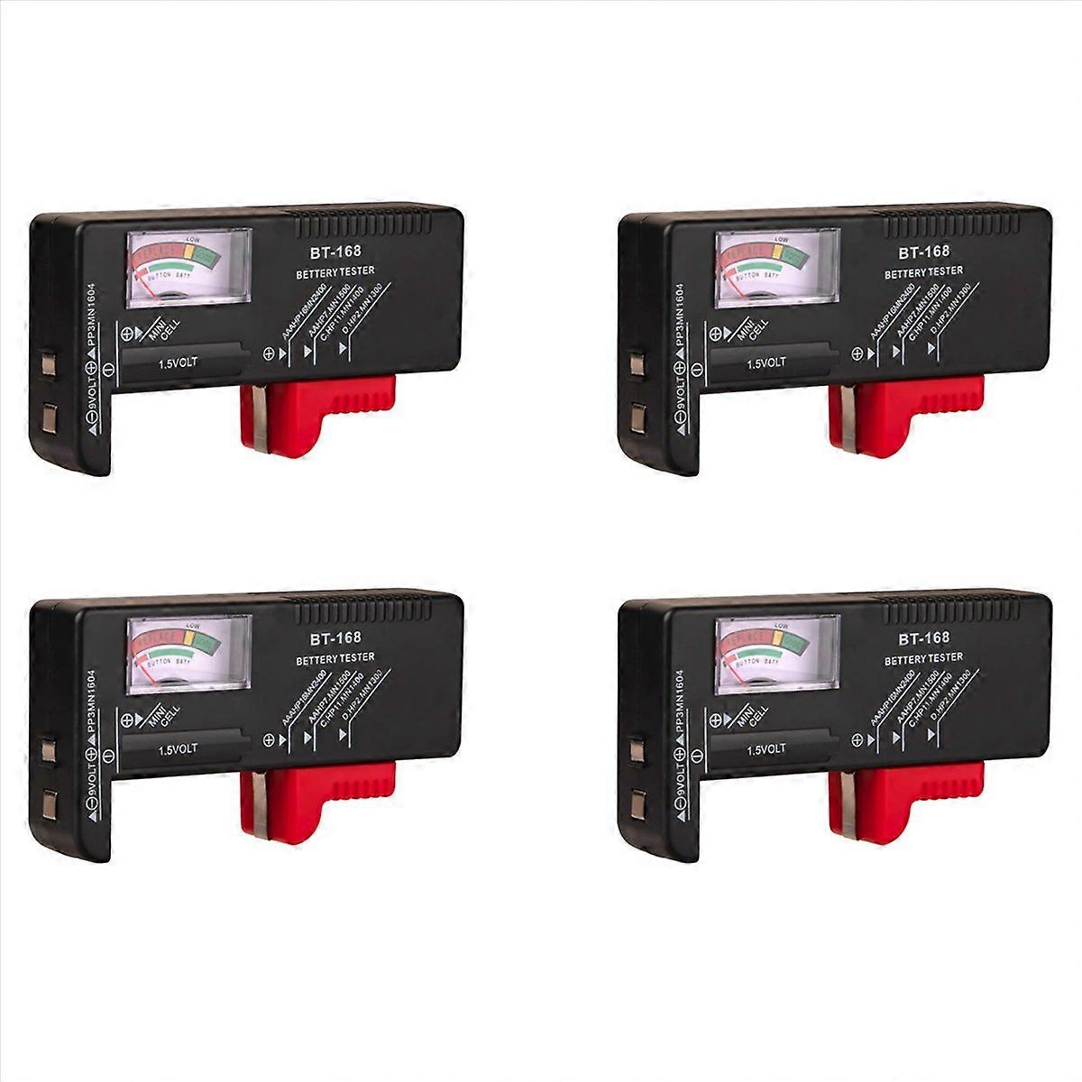 4X BT-168 AA/AAA/C/D/9V/1.5V Batteries Universal Button Cell Battery Colour Coded Meter Indicate Vol