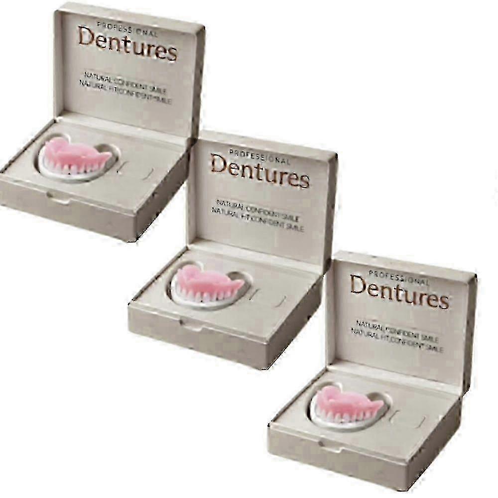 1/2/3x Advanced Customized Full Denture Set, Silicone Reline Denture Set