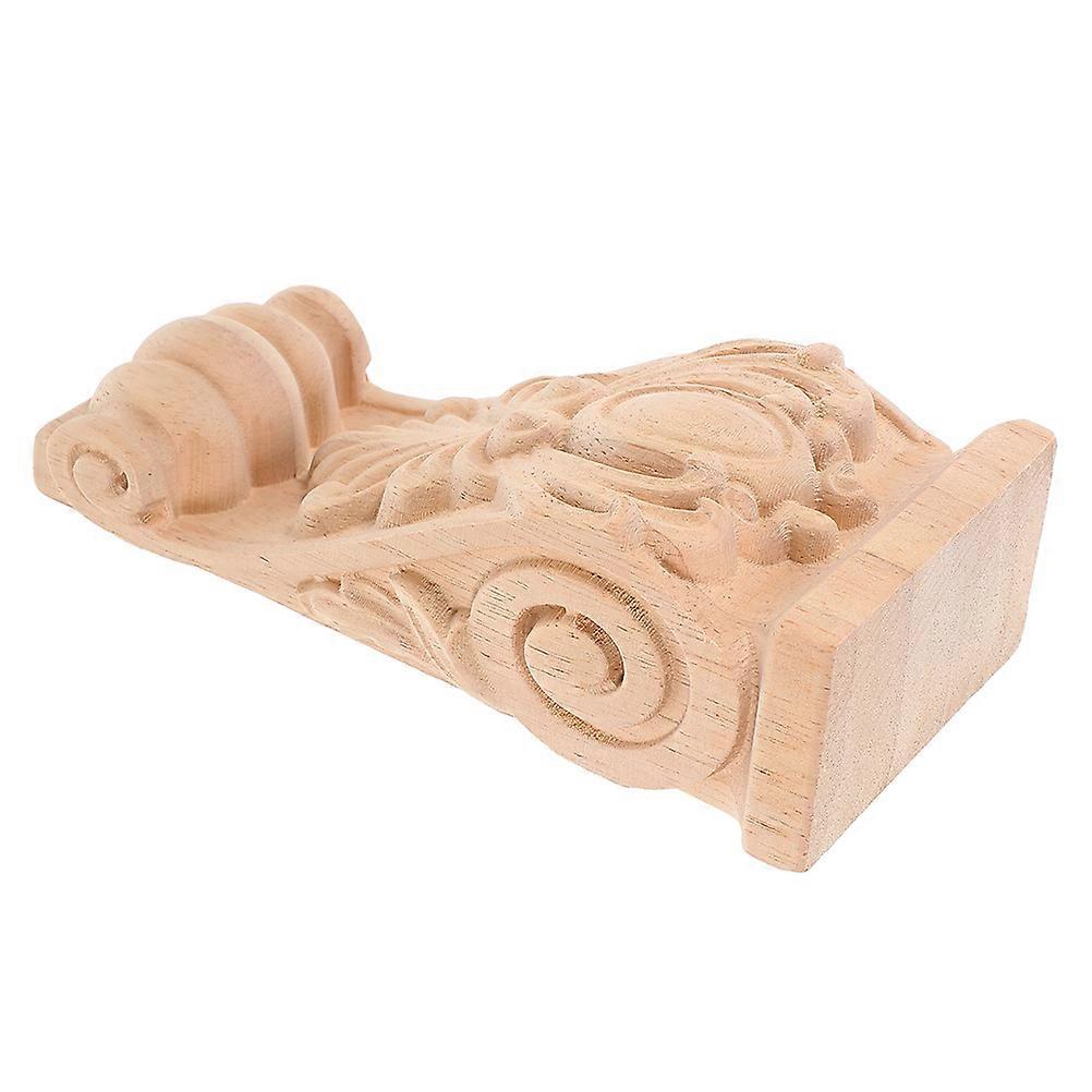 Decorative Wood Corbel Carved Corbel for Decorating 2Pcs Solid Wood Set