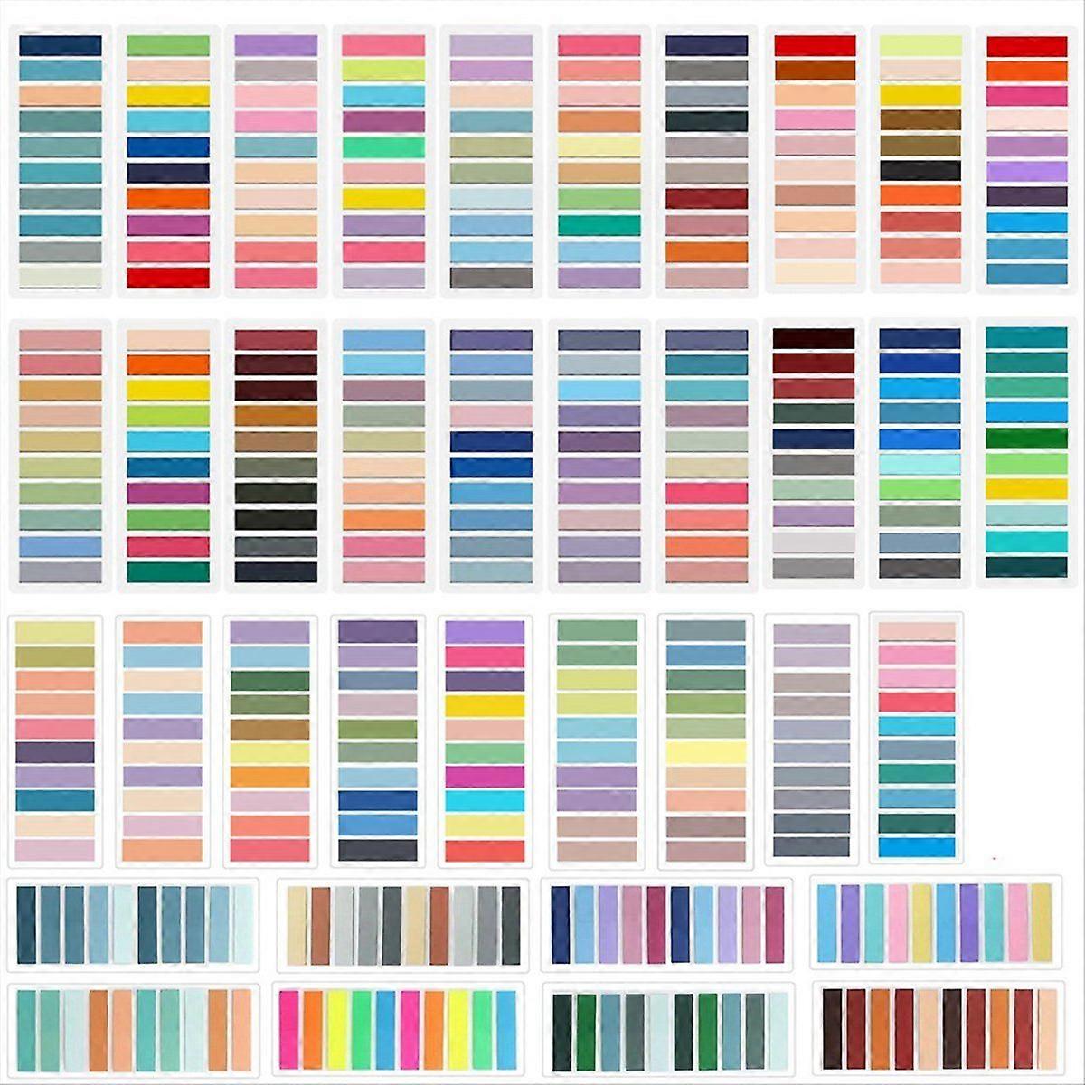 7400 Sheets Transparent Sticky Notes Self-Adhesive Book Marker