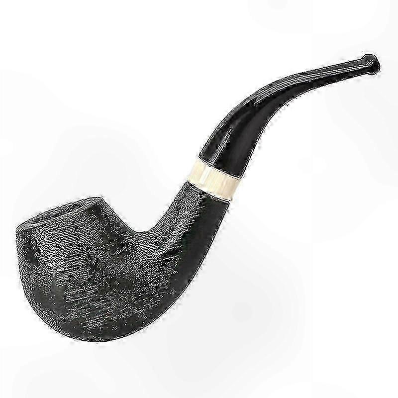 Beginner-Friendly Wooden Tobacco Pipe with 9mm Filter and Carry Pouch