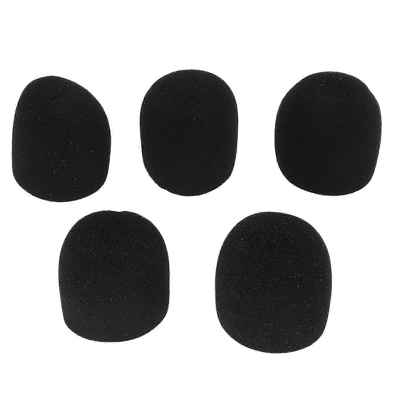Microphone Windscreen Prevent Spraying Soft Odorless Sponge Mic Cover for Handheld Microphone 5pcs