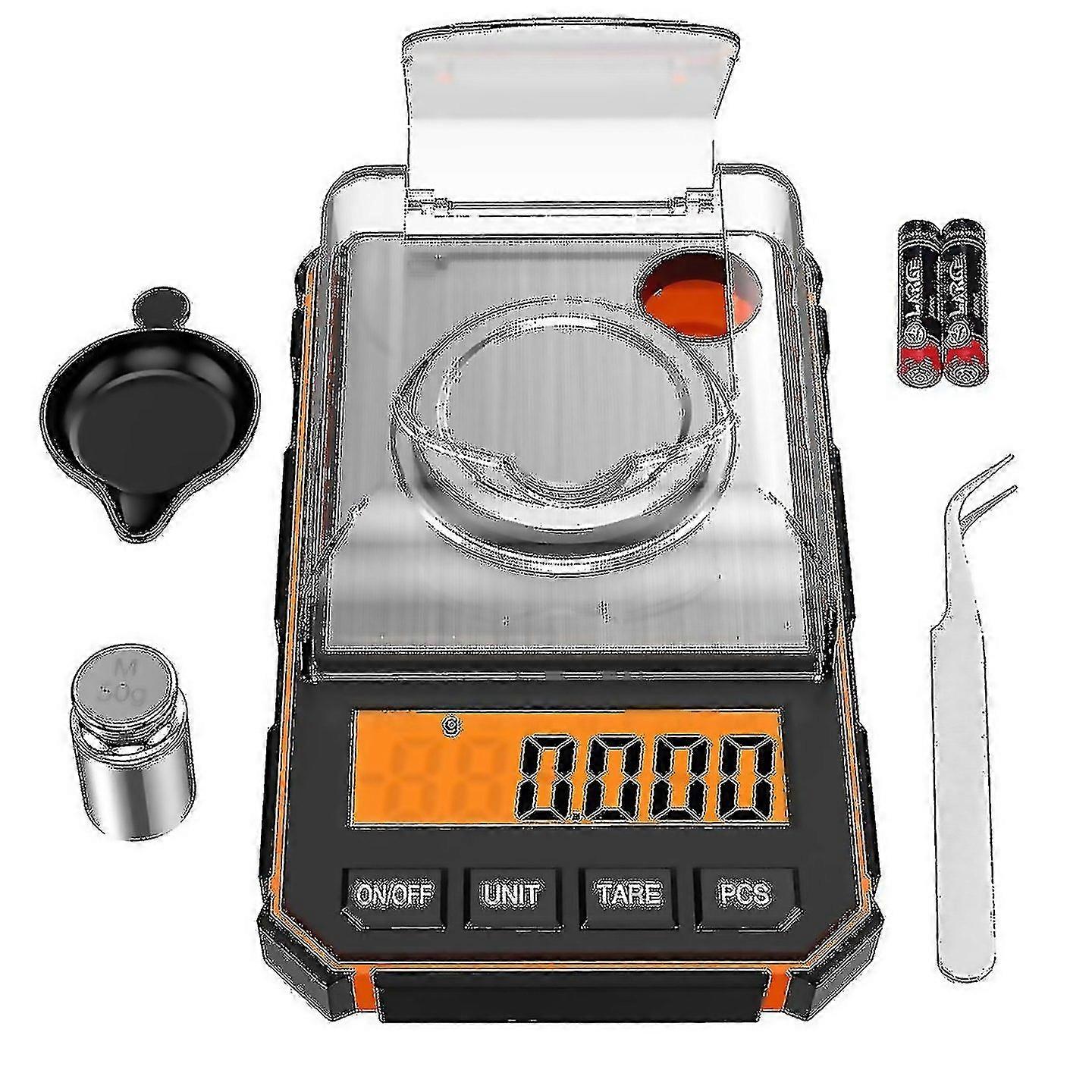 For Mini Precision Scale 50g 0001g Digital Pocket Scale With 50g Calibration Weight