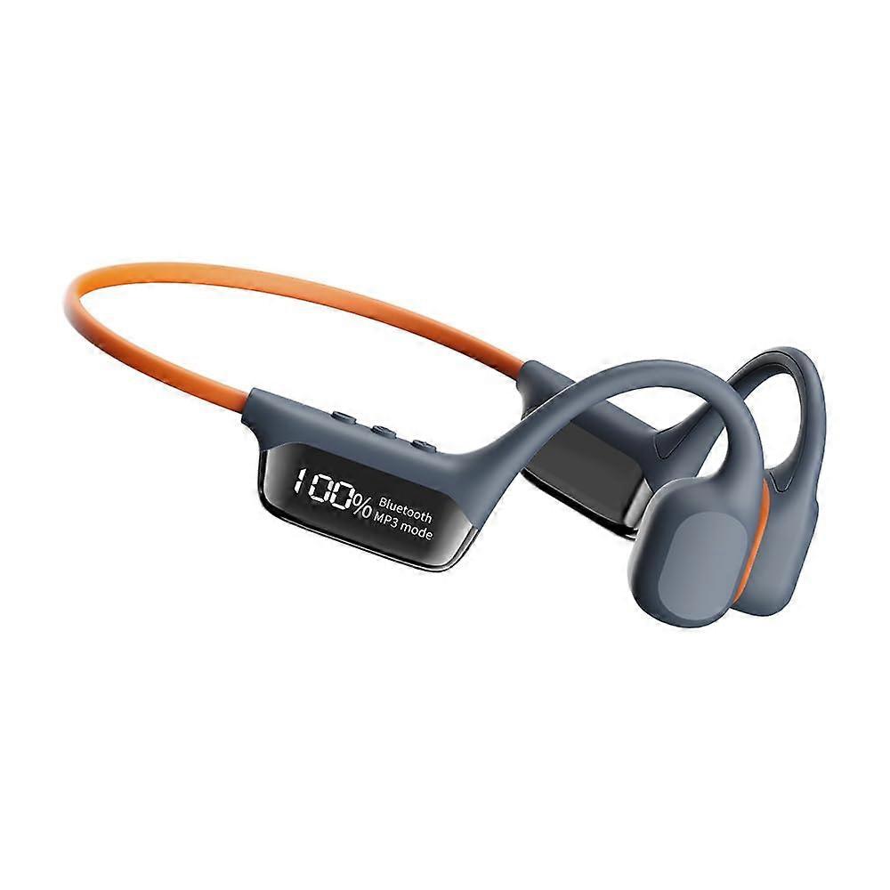 Bone Conduction Headphones OpenEar Design OrangeBlue OpenEar BoneConduction