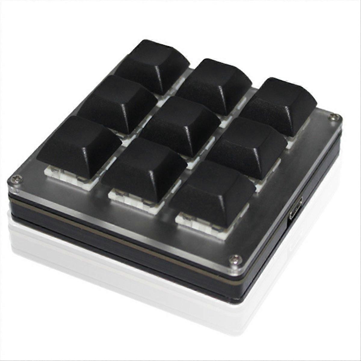 9-Key Wireless Customizable Keyboard 2.4G USB Bluetooth Tri-Mode Key