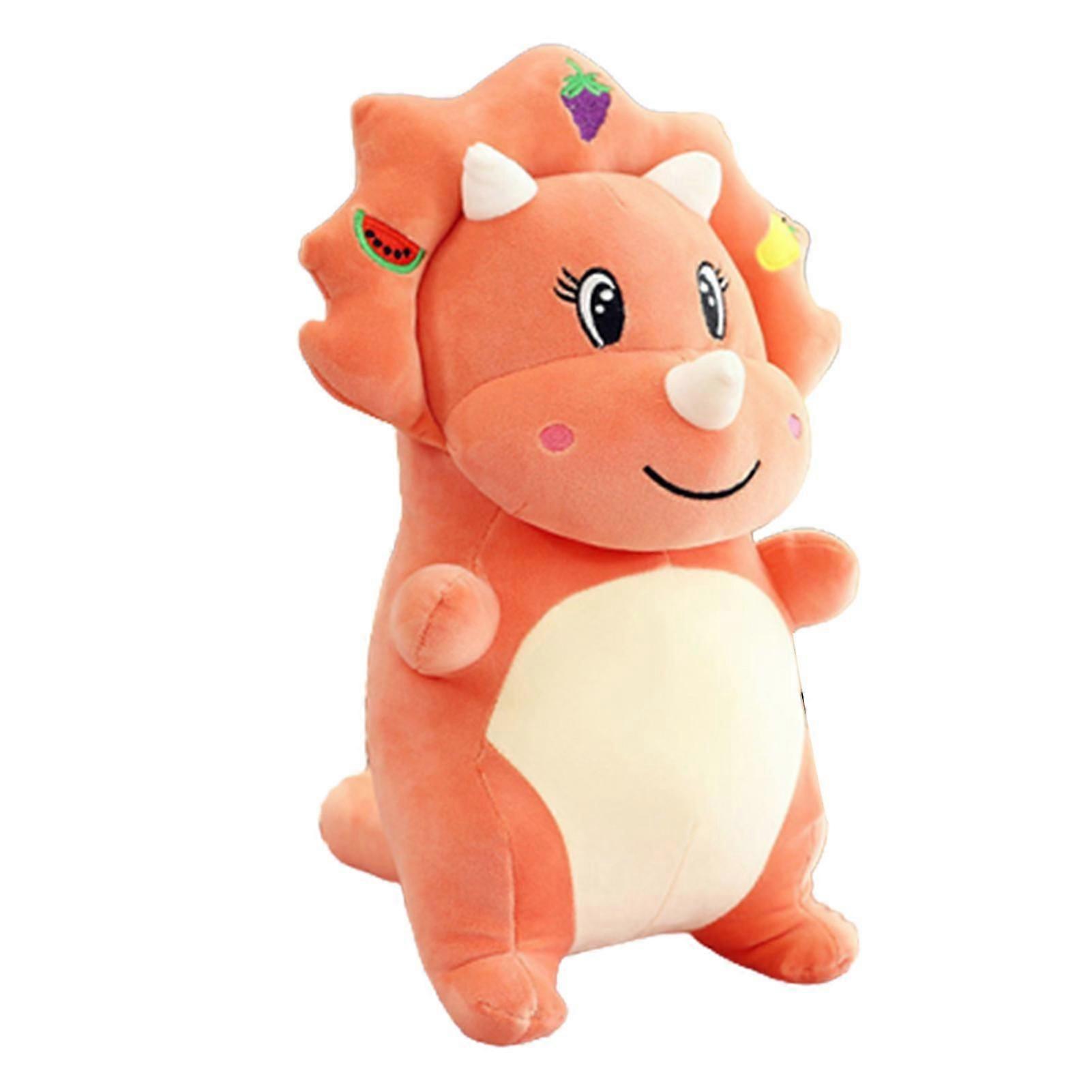 Triceratops Plush Doll Cartoon Dinosaur Plushies Toy Sofa Cushion Gift 50cm Blue