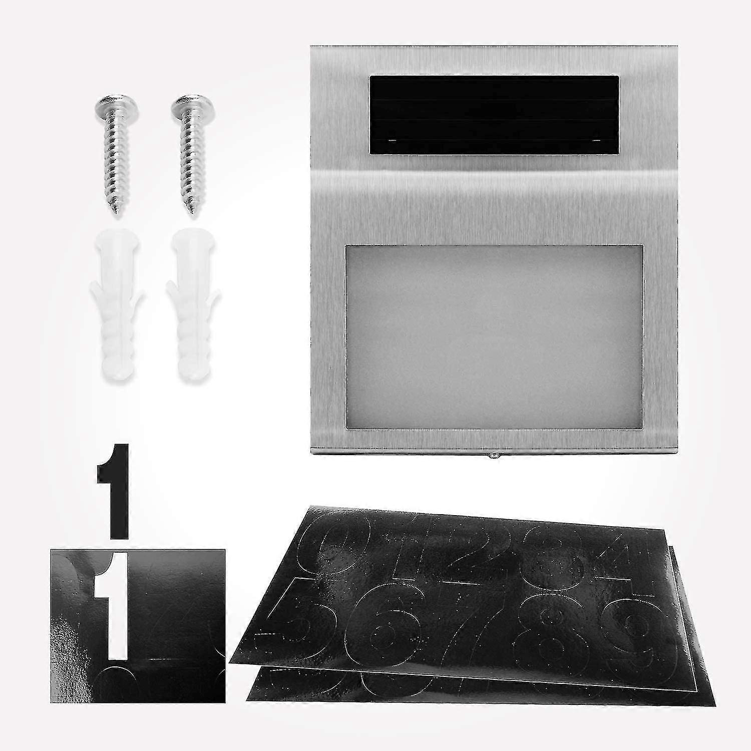 Ηλιακό φως αριθμών σπιτιών, φωτισμένοι αριθμοί σπιτιών υπογράφουν τους αριθμούς διευθύνσεων πινακίδας, αδιάβροχο οδηγημένο ηλιακό τροφοδοτημένο σημάδι διευθύνσεων