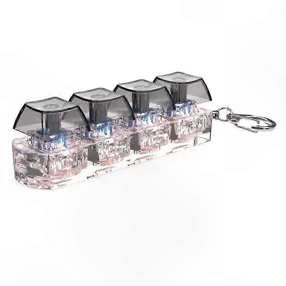 DIY Keycaps Set for Keyboard Stress Relief Fidget Toy Replacement Keys Finger Button Caps for Custom Mechanical Keyboards