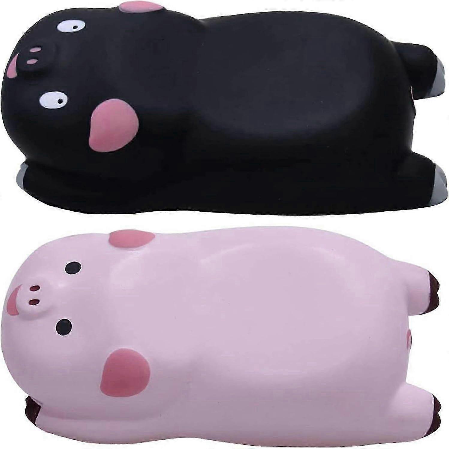 Wrist rest mouse pillow*black+pink