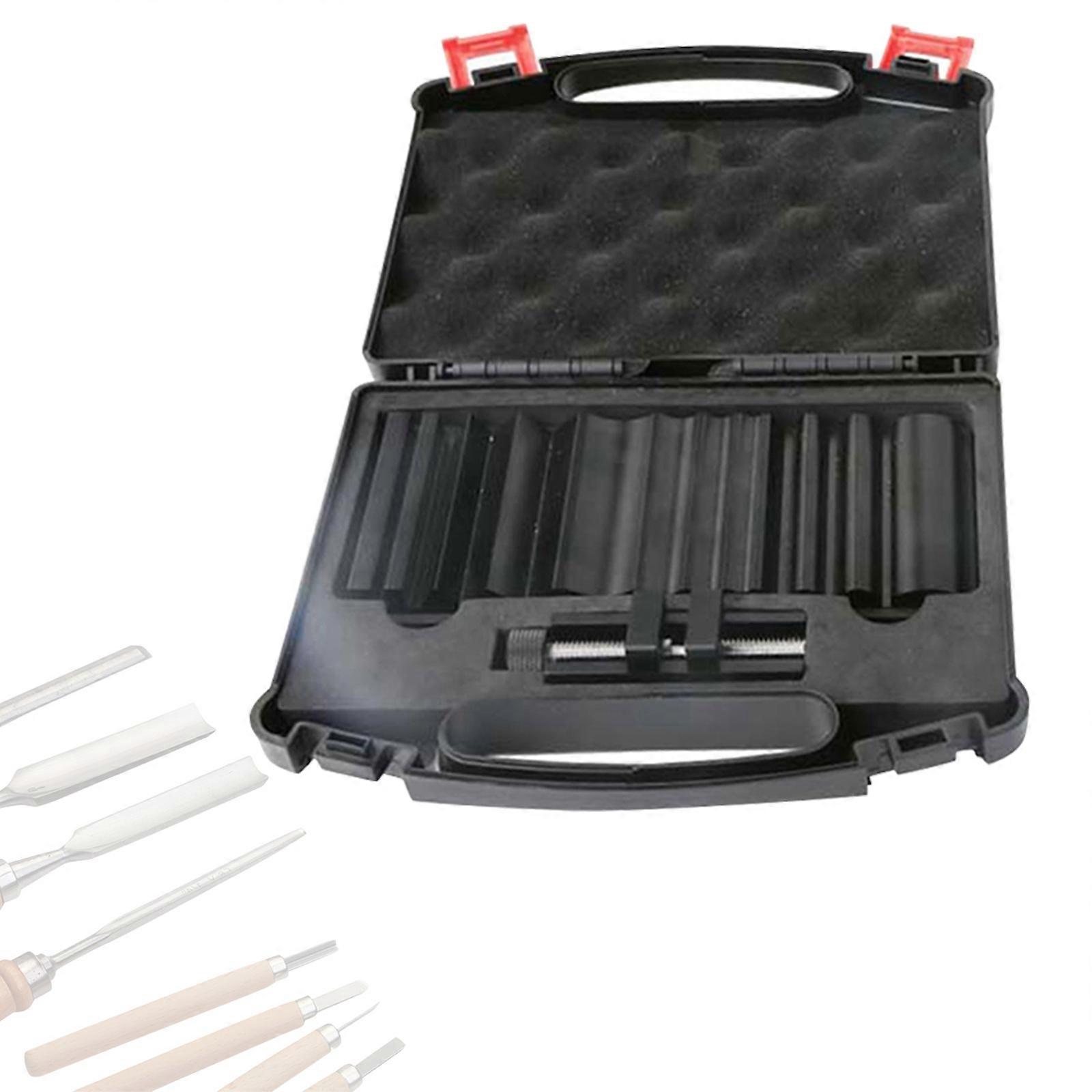 Woodworking Blade Sharpening Set With Locking Positioner And Clear Markings For Accurate Edge Maintenance Multicolor