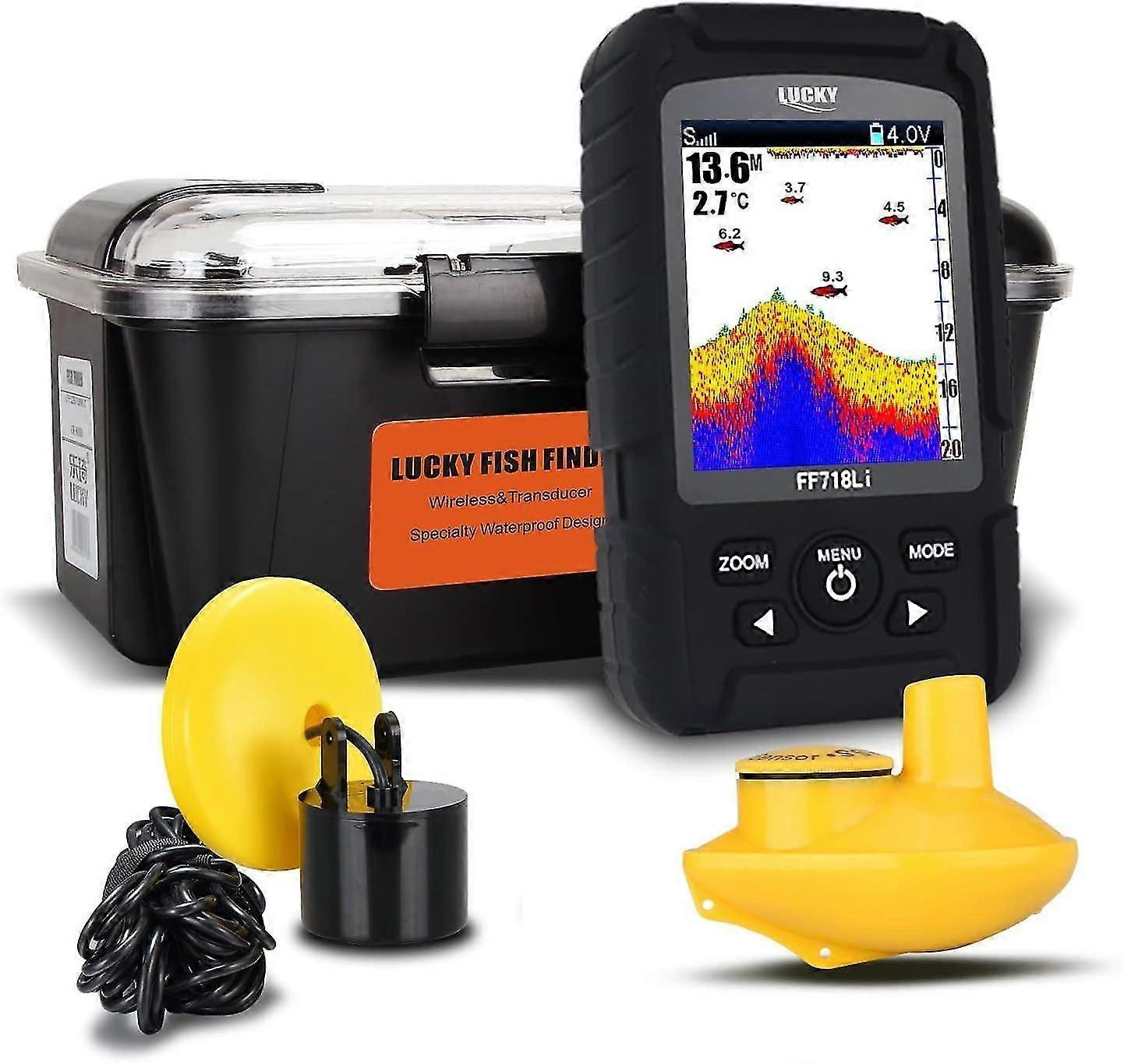 Portable Fish Finder,Smart Handheld Depth Finder with Sonar Sensor