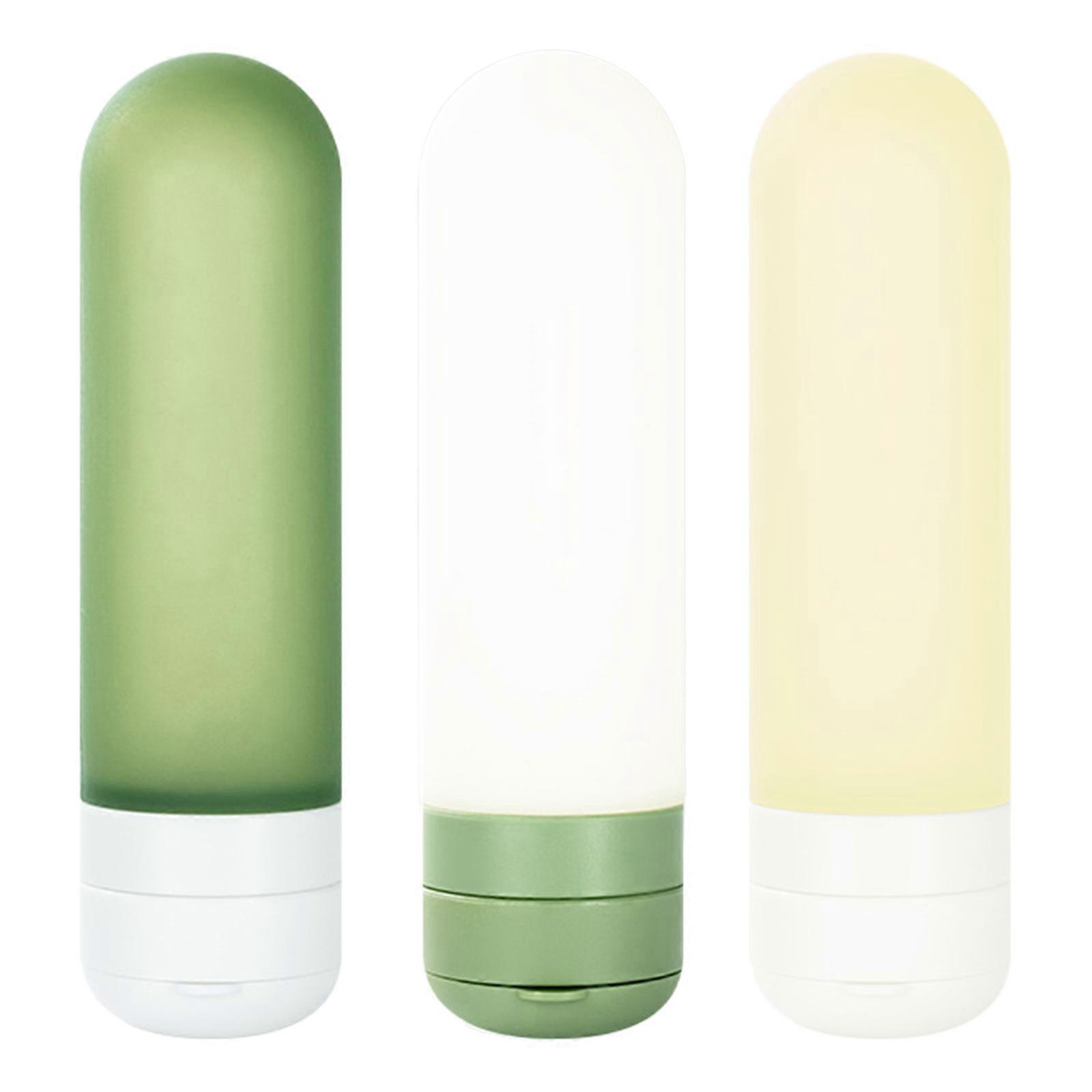 3x Travel Bottles Empty Bottles Set Cosmetics Bottles Small Bottles Cosmetic Bottles Shampoo Container for Filling Multicolor