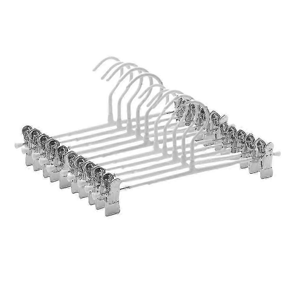 Adjustable Skirt & Clothes Hangers with Clips, Space-Saving Multi-Purpose Garment Organizer