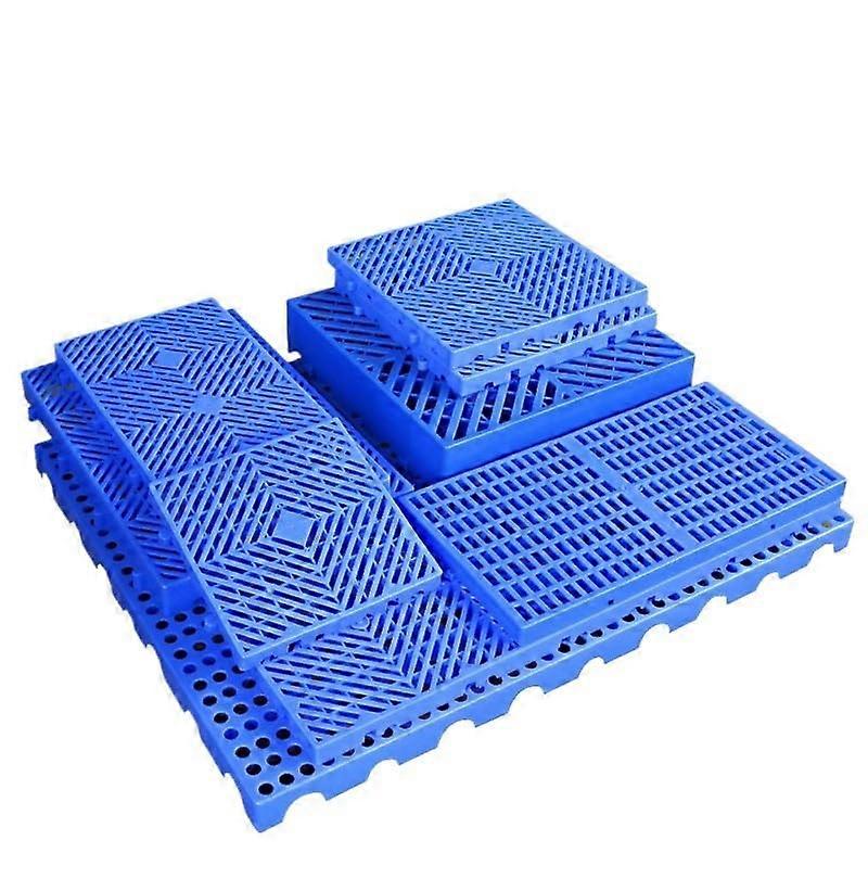 Interlocking Plastic Pallet Flooring, MoistureResistant Mats For Storage, 20/30/40/50/100 cm, Round Hole 30x30x3 cm