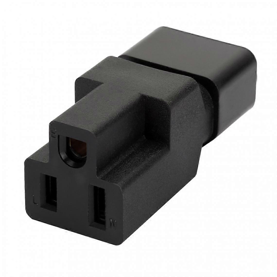 IEC 320 C14 Male To 5-15R Female PDU Conversion Socket Conversion Adapter