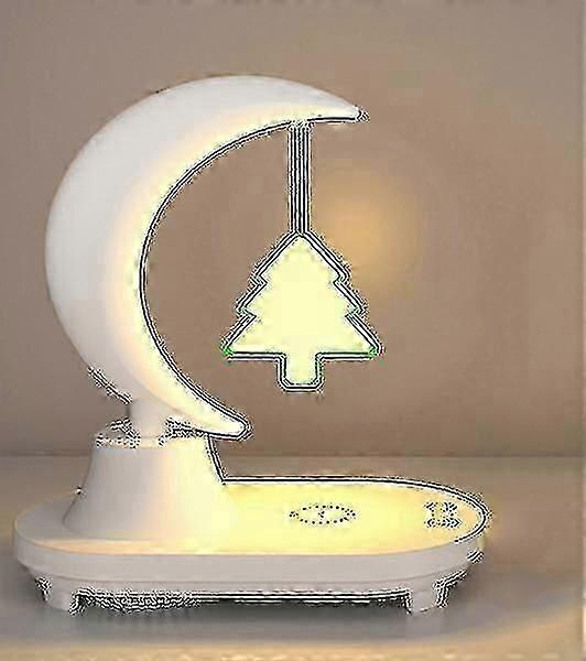 Bluetooth Speaker Led Night Light With Wireless Charger