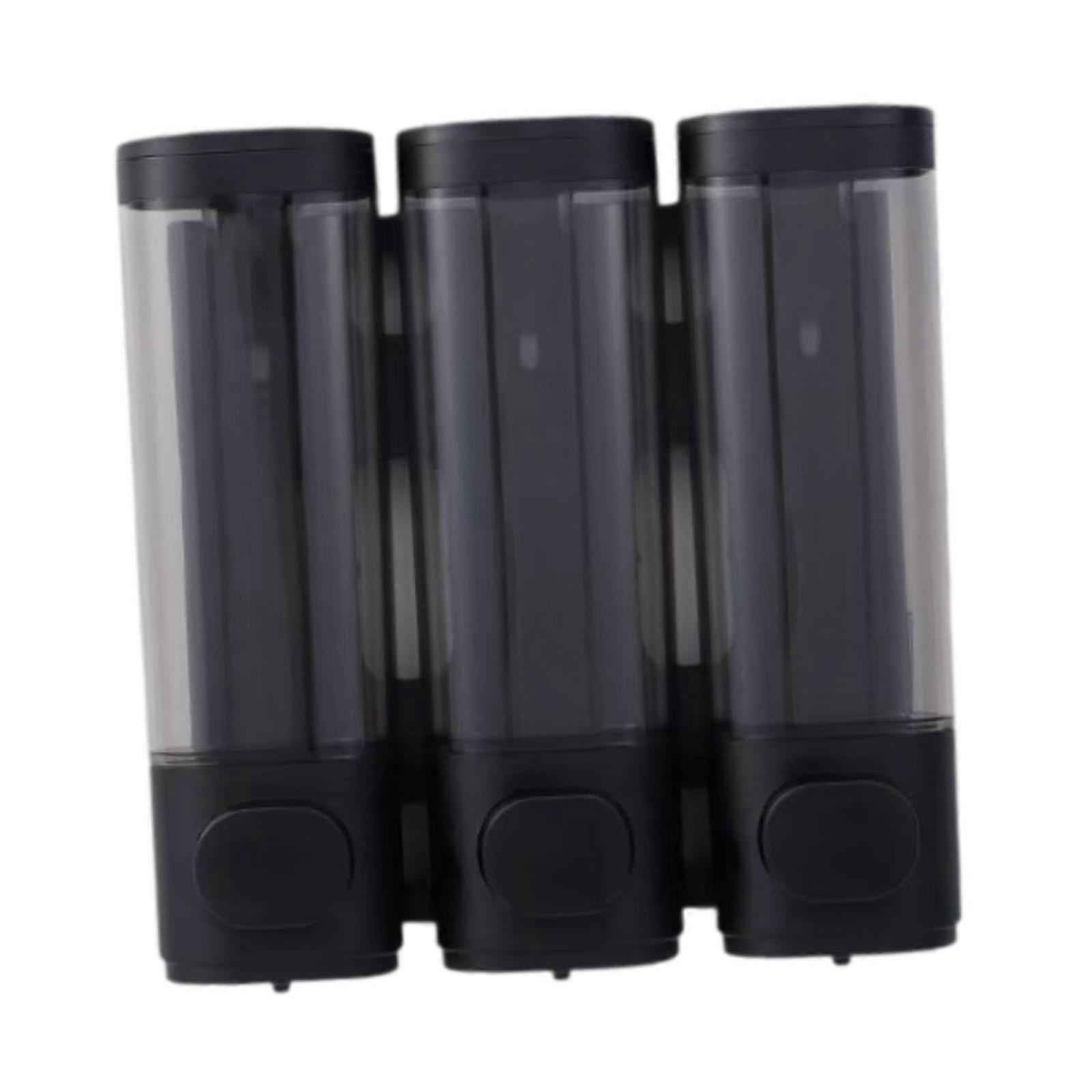 Mounted Soap Dispenser Liquid Soap Refillable Unit For Bathroom And Dining Black