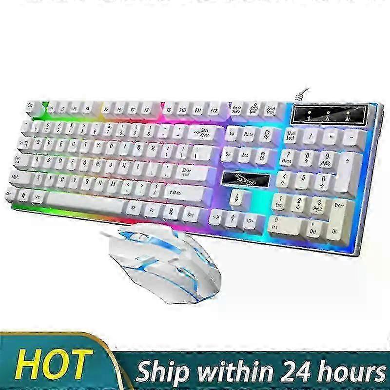 Wired Keyboard Mouse Set G21B-RGB-BA Mechanical Gaming Keyboard And Mouse Combo Wired RGB LED For Computer Laptop Gamer 2025