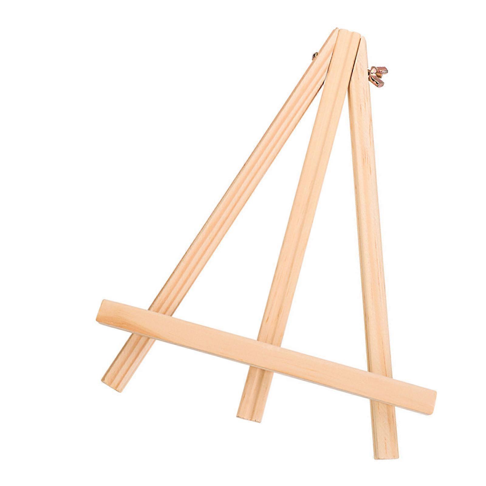Small Desk Easels Canvas Painting Holder Wood Tripod Easels Tabletop Display Stand for Painting Photo Chalkboard Signs Multicolor