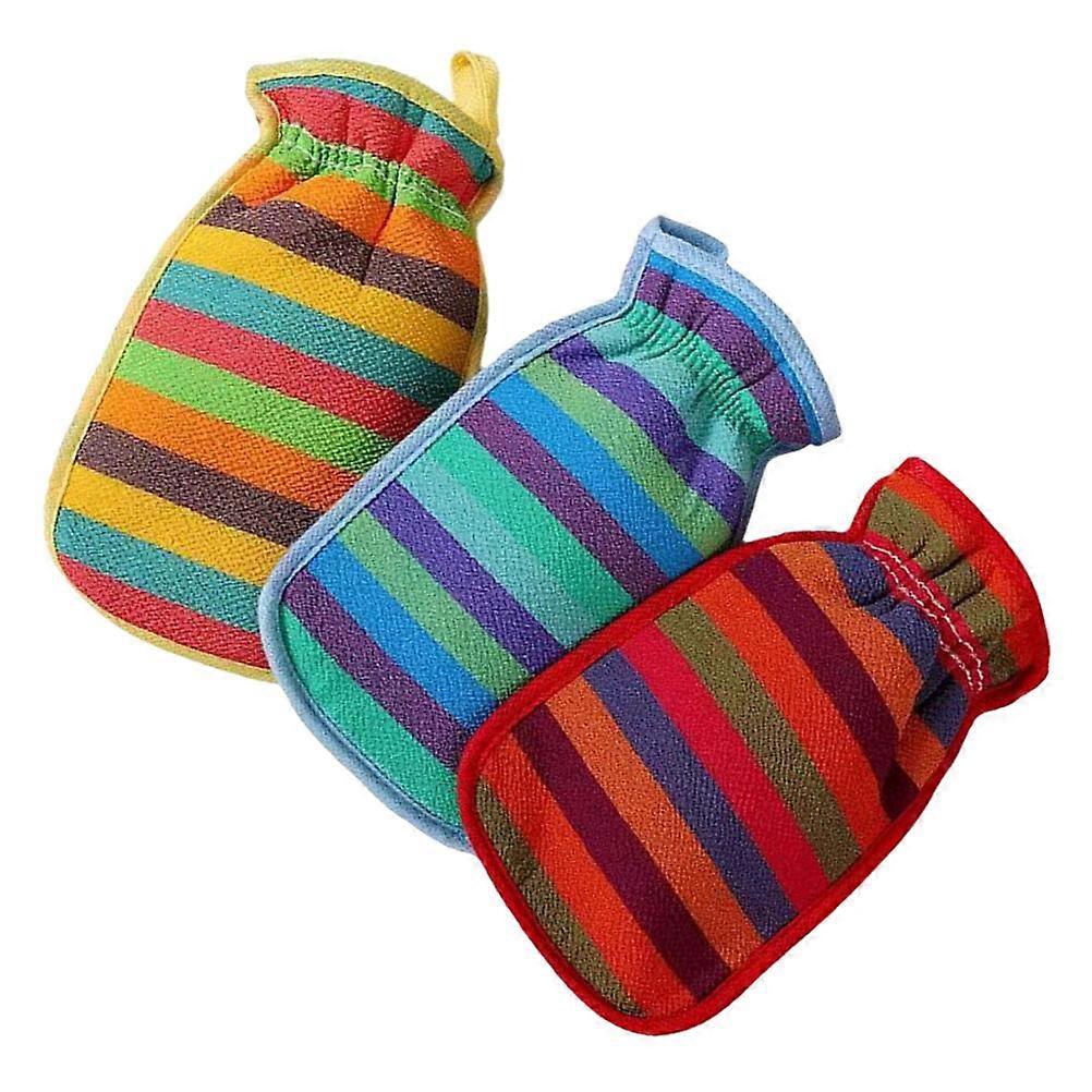 3Pcs Bath Mitt Bath Scrubber for Deep Cleansing Assorted Color
