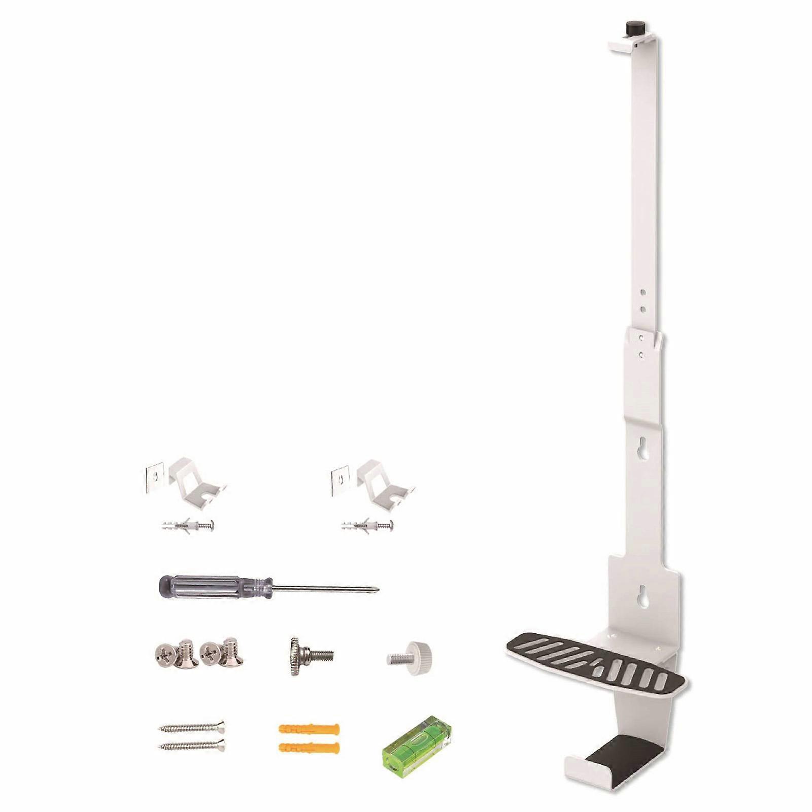 Storage Bracket Wall Mount for SLIM Space Saving Holder Bracket with Controller Headphone Hanger Storage Bracket  White